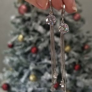 Sterling silver drop earrings